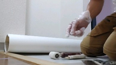 #床張替#クッションフロア#玄関ポーチ#綺麗#剥がす#カビ#...